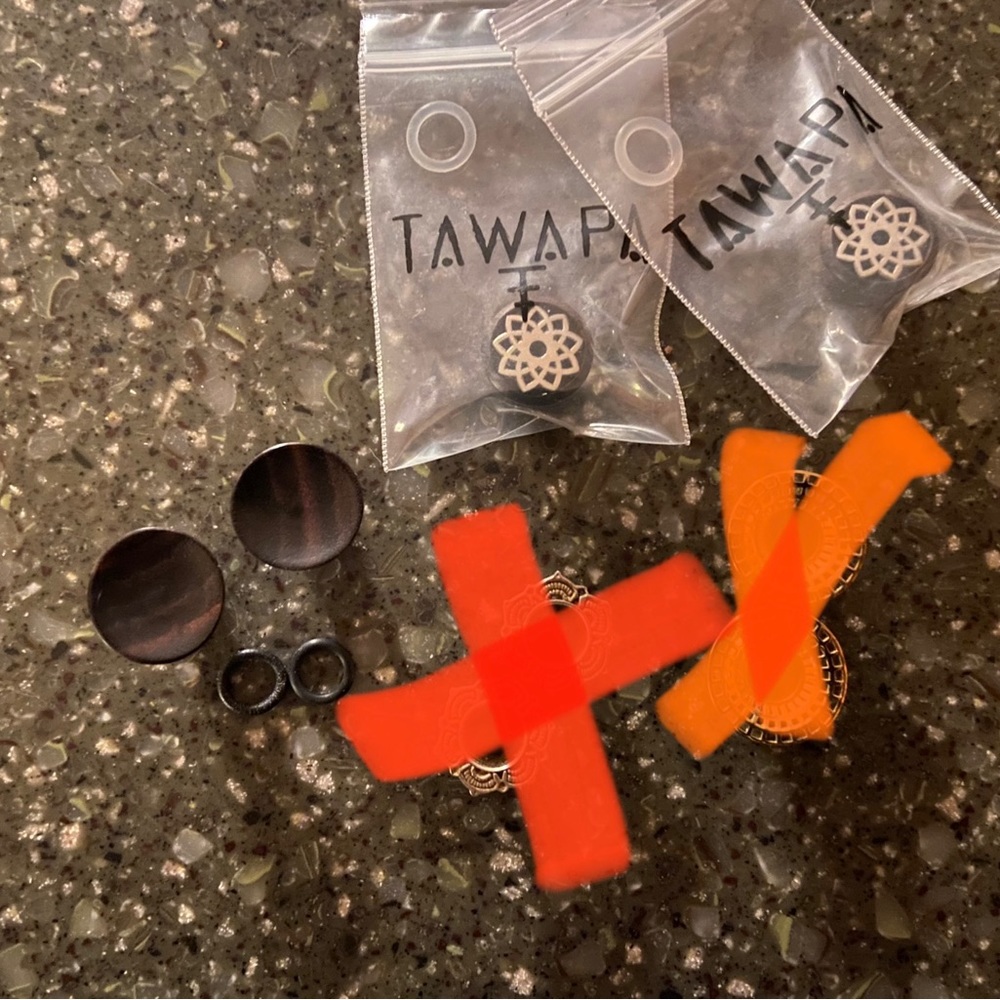 Tawapa 00g 9.5mm eyelets tunnels plugs gauges.